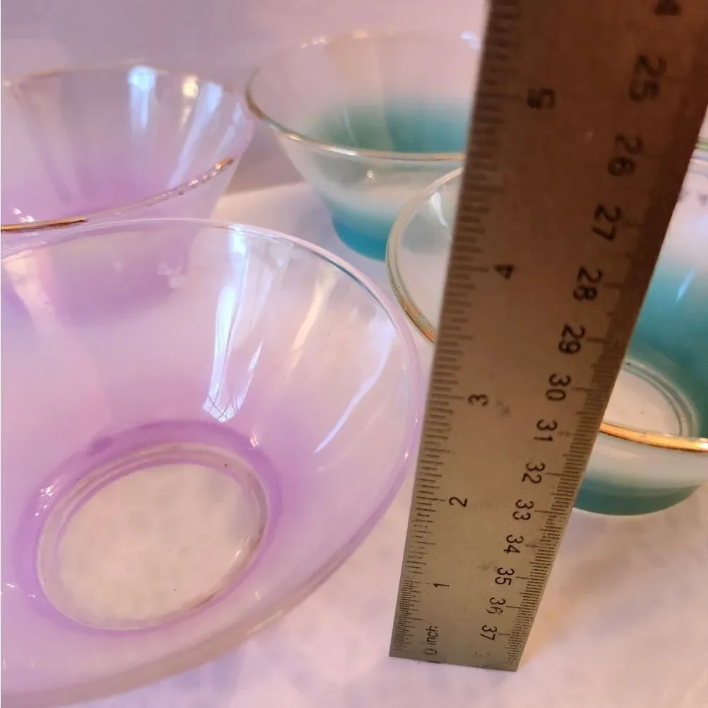 Vintage Pastel Glass Bowl Collection